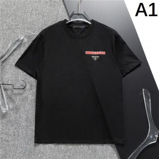 2024SS Classic Street Style PRADA Short Sleeve T-shirt 2024SS Classic Street Style PRADA Short Sleeve T-shirt
