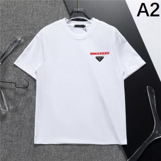 2024SS Classic Street Style PRADA Short Sleeve T-shirt 2024SS Classic Street Style PRADA Short Sleeve T-shirt