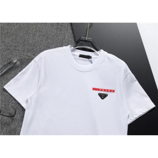 2024SS Classic Street Style PRADA Short Sleeve T-shirt 2024SS Classic Street Style PRADA Short Sleeve T-shirt