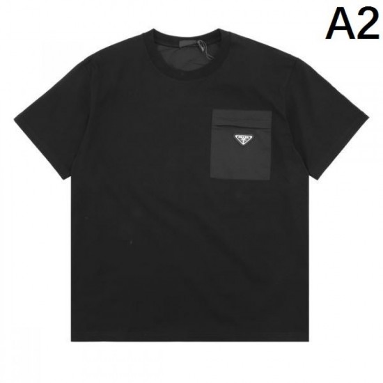2024SS Make me look mature PRADA Men's short sleeve T-shirt 2024SS Make me look mature PRADA Men's short sleeve T-shirt