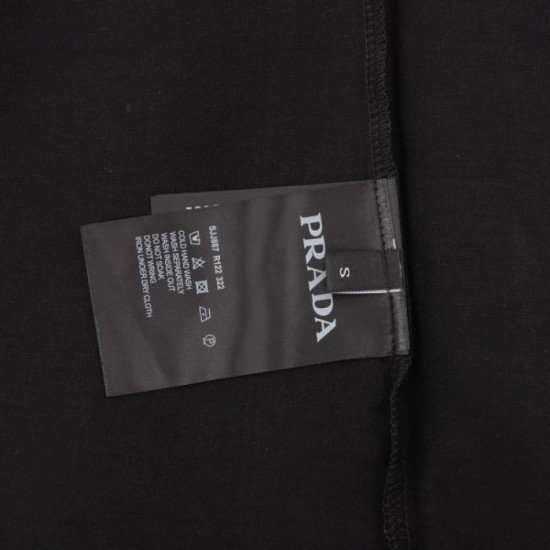 2024SS Make me look mature PRADA Men's short sleeve T-shirt 2024SS Make me look mature PRADA Men's short sleeve T-shirt