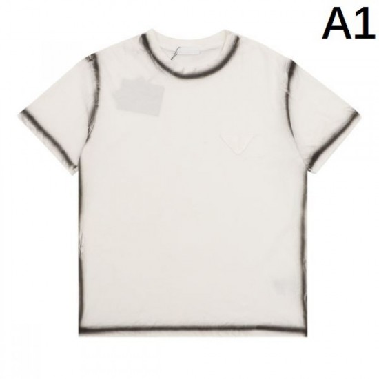 2024SS Very easy to incorporate PRADA Men's short sleeve T-shirt 2024SS Very easy to incorporate PRADA Men's short sleeve T-shirt