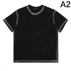 2024SS Very easy to incorporate PRADA Men's short sleeve T-shirt