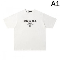 2024SS Cool and stylish PRADA Men's short sleeve T-shirt