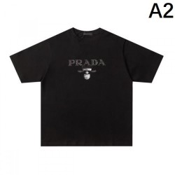 2024SS Cool and stylish PRADA Men's short sleeve T-shirt
