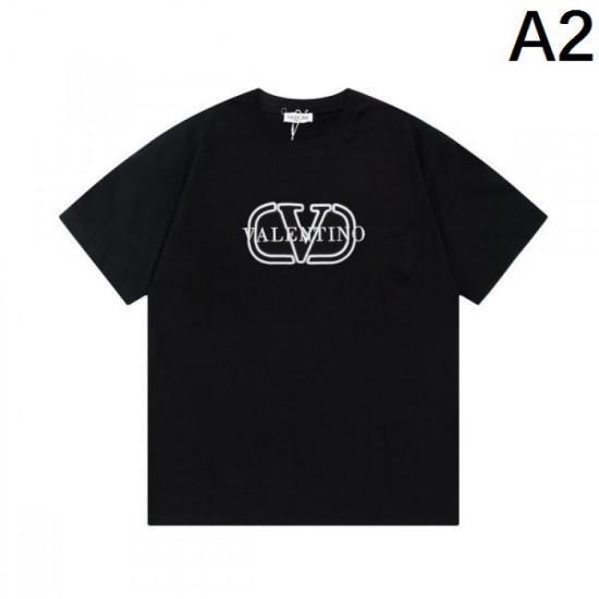 2024SS Extremely Popular VALENTINO Men's Short Sleeve T-Shirt 2024SS Extremely Popular VALENTINO Men's Short Sleeve T-Shirt