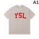 2024SS Trendy Item YSL Yves Saint Laurent Men's Short Sleeve T-Shirt 2024SS Trendy Item YSL Yves Saint Laurent Men's Short Sleeve T-Shirt