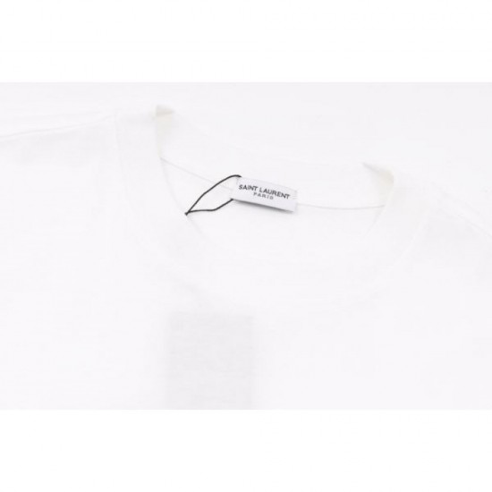 2024SS Trendy Item YSL Yves Saint Laurent Men's Short Sleeve T-Shirt 2024SS Trendy Item YSL Yves Saint Laurent Men's Short Sleeve T-Shirt