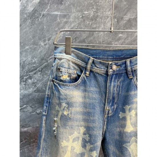 2024SS Latest Love at First Sight CHROME HEARTS Chrome Hearts Jeans 2024SS Latest Love at First Sight CHROME HEARTS Chrome Hearts Jeans