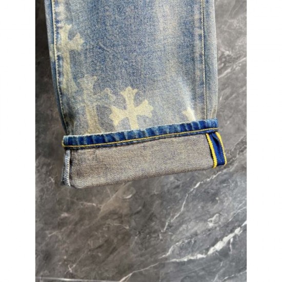 2024SS Latest Love at First Sight CHROME HEARTS Chrome Hearts Jeans 2024SS Latest Love at First Sight CHROME HEARTS Chrome Hearts Jeans