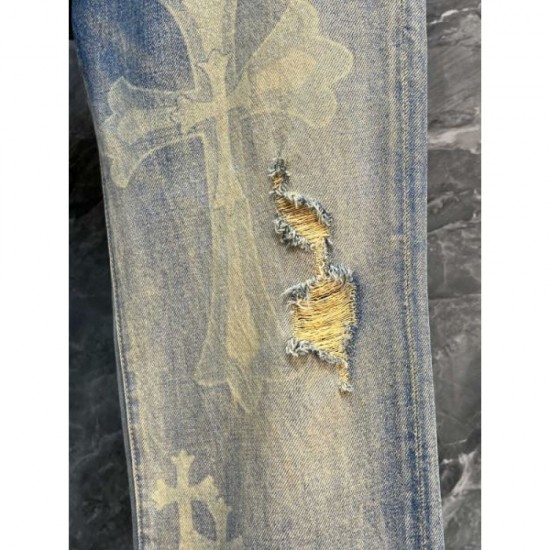 2024SS Latest Love at First Sight CHROME HEARTS Chrome Hearts Jeans 2024SS Latest Love at First Sight CHROME HEARTS Chrome Hearts Jeans
