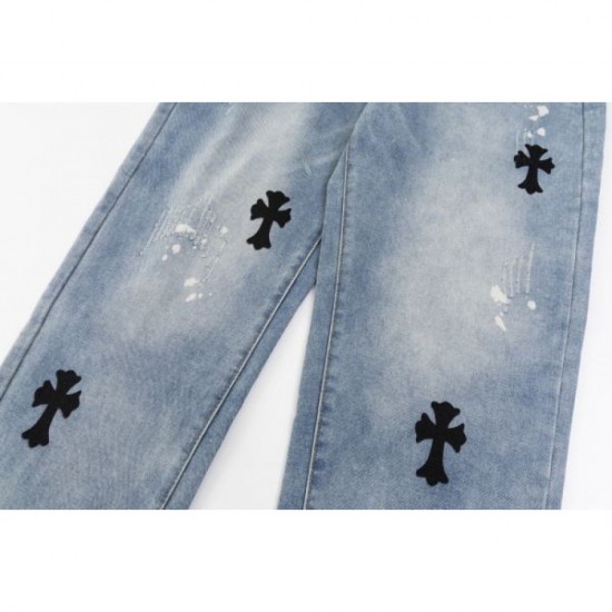 2024SS Limited Design CHROME HEARTS Chrome Hearts Jeans 2024SS Limited Design CHROME HEARTS Chrome Hearts Jeans
