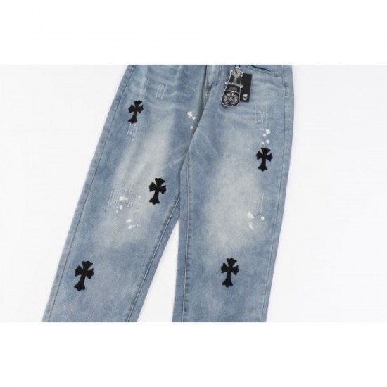 2024SS Limited Design CHROME HEARTS Chrome Hearts Jeans 2024SS Limited Design CHROME HEARTS Chrome Hearts Jeans
