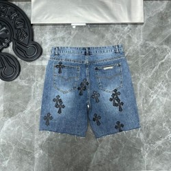 2024SS Beautiful color check spring/summer CHROME HEARTS denim pants
