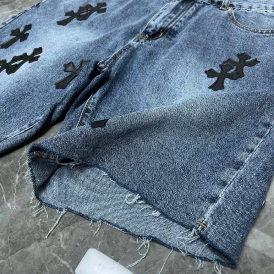 2024SS Beautiful color check spring/summer CHROME HEARTS denim pants 2024SS Beautiful color check spring/summer CHROME HEARTS denim pants