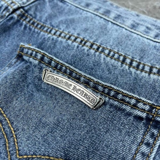 2024SS Beautiful color check spring/summer CHROME HEARTS denim pants 2024SS Beautiful color check spring/summer CHROME HEARTS denim pants