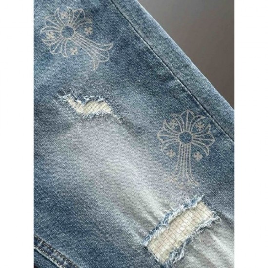 2024SS Luxury UP! CHROME HEARTS Men's Jeans 2024SS Luxury UP! CHROME HEARTS Men's Jeans