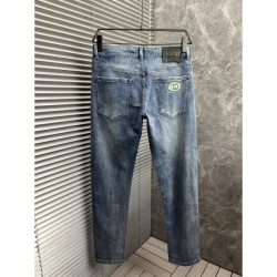 2024SS GUCCI Gucci jeans that give the impression of a fashionable expert