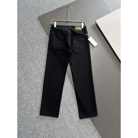 2024SS GUCCI Gucci men's jeans overflowing with a mature impression 2024SS GUCCI Gucci men's jeans overflowing with a mature impression