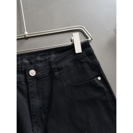 2024SS GUCCI Gucci men's jeans overflowing with a mature impression 2024SS GUCCI Gucci men's jeans overflowing with a mature impression
