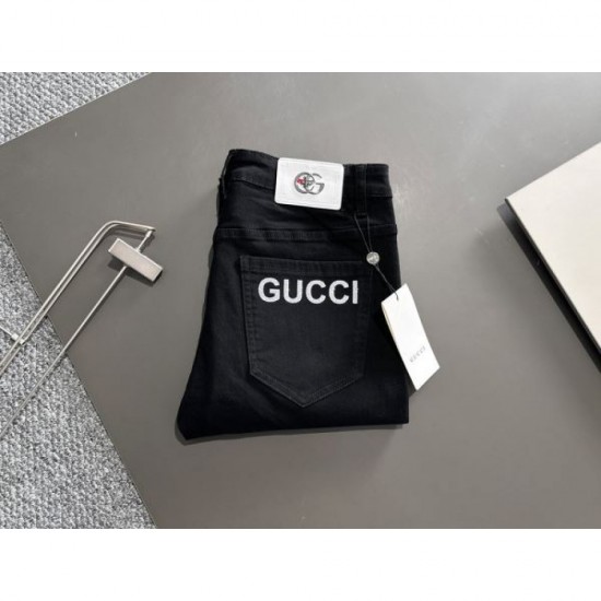 2024SS Full of adult atmosphere GUCCI Gucci men's jeans 2024SS Full of adult atmosphere GUCCI Gucci men's jeans