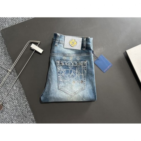 2024SS In Stock Immediately Available LOUIS VUITTON Men's Jeans 2024SS In Stock Immediately Available LOUIS VUITTON Men's Jeans