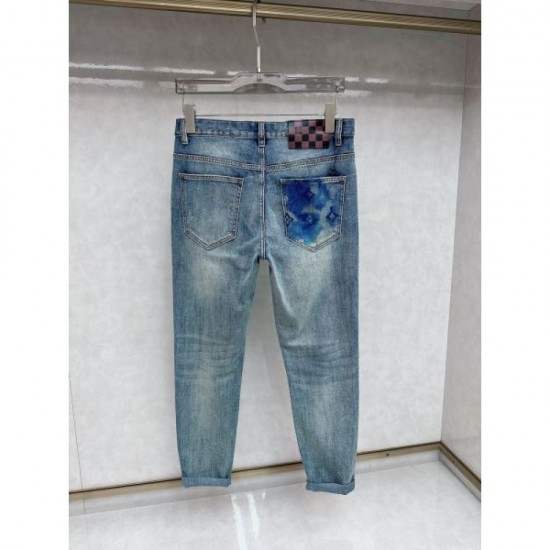2024SS Scandinavian brand LOUIS VUITTON Louis Vuitton men's jeans 2024SS Scandinavian brand LOUIS VUITTON Louis Vuitton men's jeans