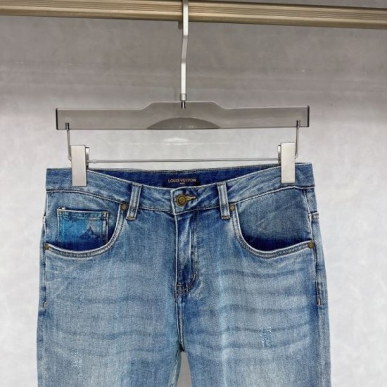 2024SS Scandinavian brand LOUIS VUITTON Louis Vuitton men's jeans 2024SS Scandinavian brand LOUIS VUITTON Louis Vuitton men's jeans