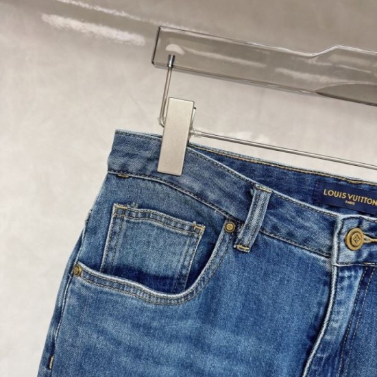 2024SS Popular Sale LOUIS VUITTON Men's Jeans 2024SS Popular Sale LOUIS VUITTON Men's Jeans