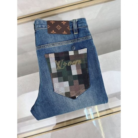 2024SS Popular Sale LOUIS VUITTON Men's Jeans 2024SS Popular Sale LOUIS VUITTON Men's Jeans