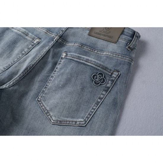 2024SS Low Price High Quality LOUIS VUITTON Men's Jeans 2024SS Low Price High Quality LOUIS VUITTON Men's Jeans