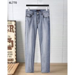 2024SS Stylish with just one piece LOUIS VUITTON Men's jeans
