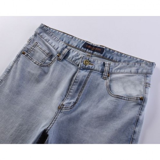 2024SS Stylish with just one piece LOUIS VUITTON Men's jeans 2024SS Stylish with just one piece LOUIS VUITTON Men's jeans