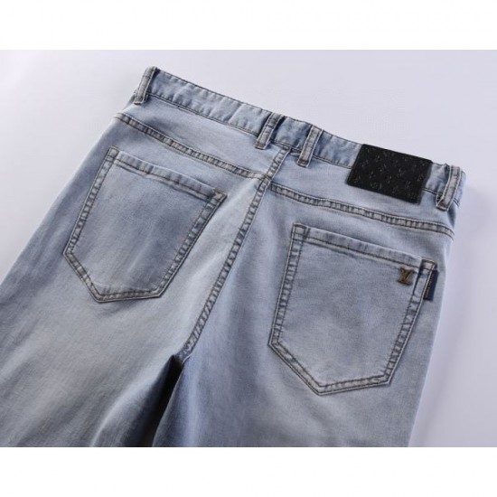 2024SS Stylish with just one piece LOUIS VUITTON Men's jeans 2024SS Stylish with just one piece LOUIS VUITTON Men's jeans