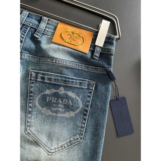 2024SS Hot New Summer New Products PRADA Men's Jeans 2024SS Hot New Summer New Products PRADA Men's Jeans