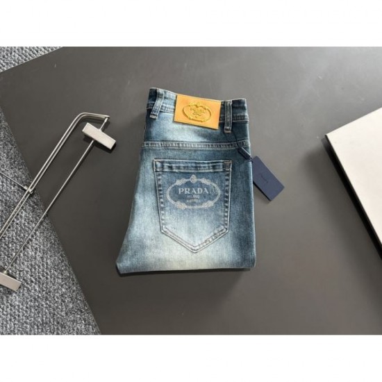 2024SS Hot New Summer New Products PRADA Men's Jeans 2024SS Hot New Summer New Products PRADA Men's Jeans