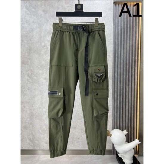 2024SS Summer Elegant Style PRADA Men's Casual Pants 2024SS Summer Elegant Style PRADA Men's Casual Pants