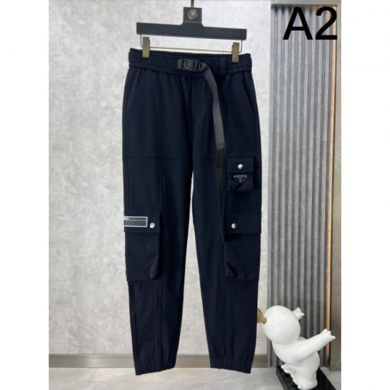 2024SS Summer Elegant Style PRADA Men's Casual Pants 2024SS Summer Elegant Style PRADA Men's Casual Pants