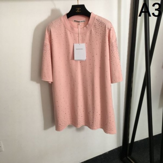 2024SS Short Sleeve T-shirt ALEXANDER WANG VIP Sale 2024SS Short Sleeve T-shirt ALEXANDER WANG VIP Sale