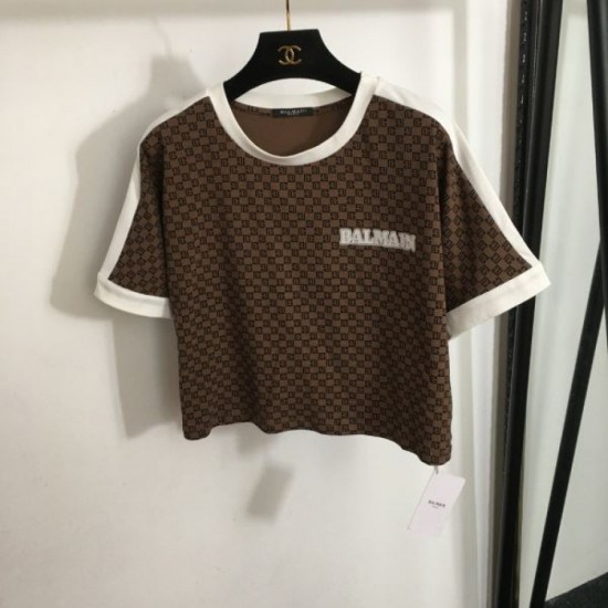 2024SS Short Sleeve T-Shirt BALMAIN New in Spring/Summer Collection 2024SS Short Sleeve T-Shirt BALMAIN New in Spring/Summer Collection