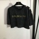 2024SS short sleeve T-shirt BALMAIN For an elegant casual outfit 2024SS short sleeve T-shirt BALMAIN For an elegant casual outfit