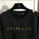 2024SS short sleeve T-shirt BALMAIN For an elegant casual outfit 2024SS short sleeve T-shirt BALMAIN For an elegant casual outfit