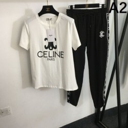 2024SS Top and bottom set CELINE Celine A modern style