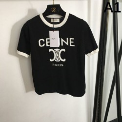 2024SS Short Sleeve T-shirt CELINE Highly popular among fashionable people
