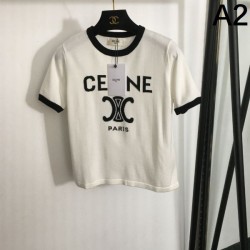 2024SS Short Sleeve T-shirt CELINE Highly popular among fashionable people