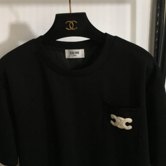 2024SS Short Sleeve T-shirt CELINE Perfect item for summer 2024SS Short Sleeve T-shirt CELINE Perfect item for summer