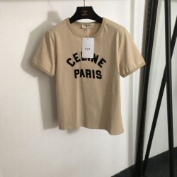 2024SS Short sleeve T-shirt CELINE Celine Retro design