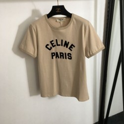 2024SS Short sleeve T-shirt CELINE Celine Retro design