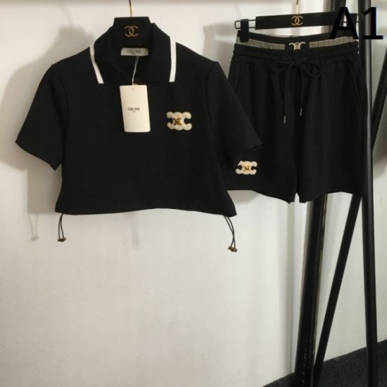 2024SS Top and bottom set CELINE Stylish but not tiring 2024SS Top and bottom set CELINE Stylish but not tiring