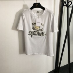 2024SS Short Sleeve T-shirt CELINE CELINE New spring/summer item at a great local price
